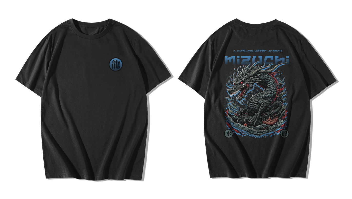 Mizuchi - The Water Dragon || Oversized Tee