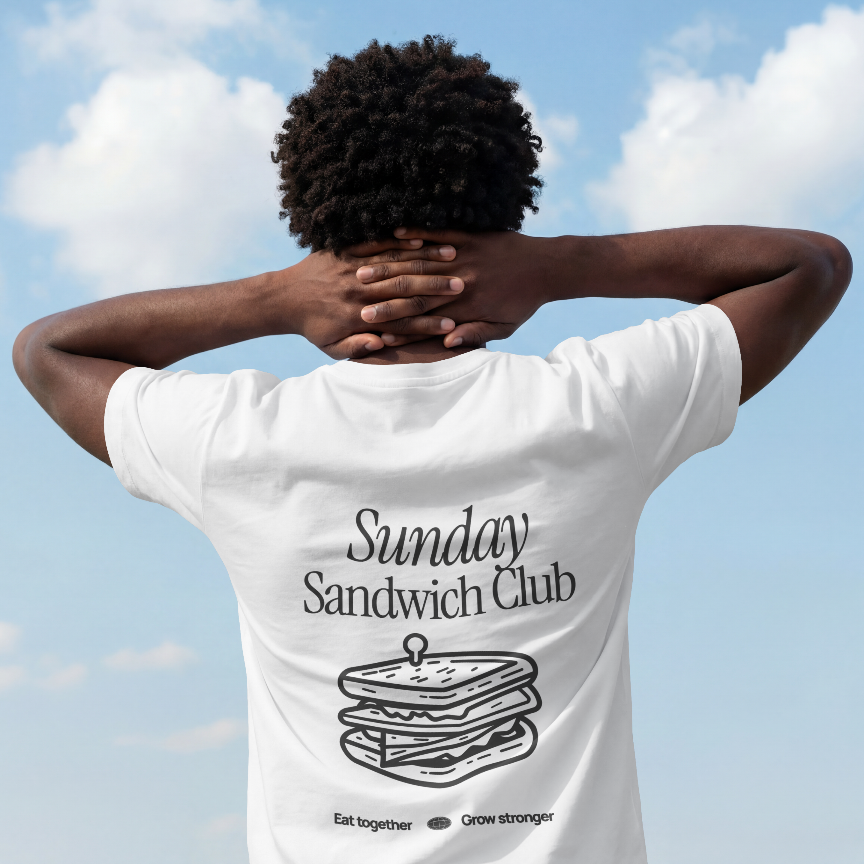 Sunday Sandwich Club || Unisex Terry Oversized Tee