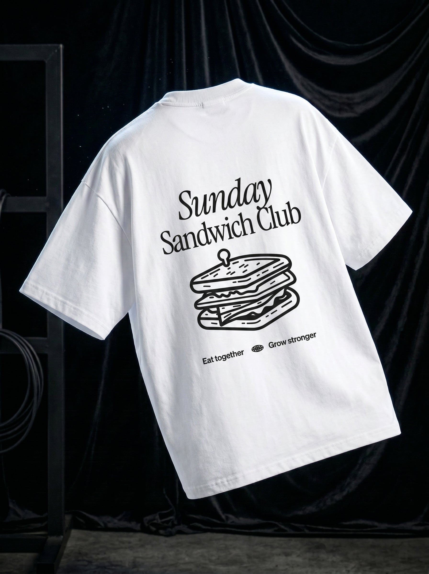 Sunday Sandwich Club || Unisex Terry Oversized Tee