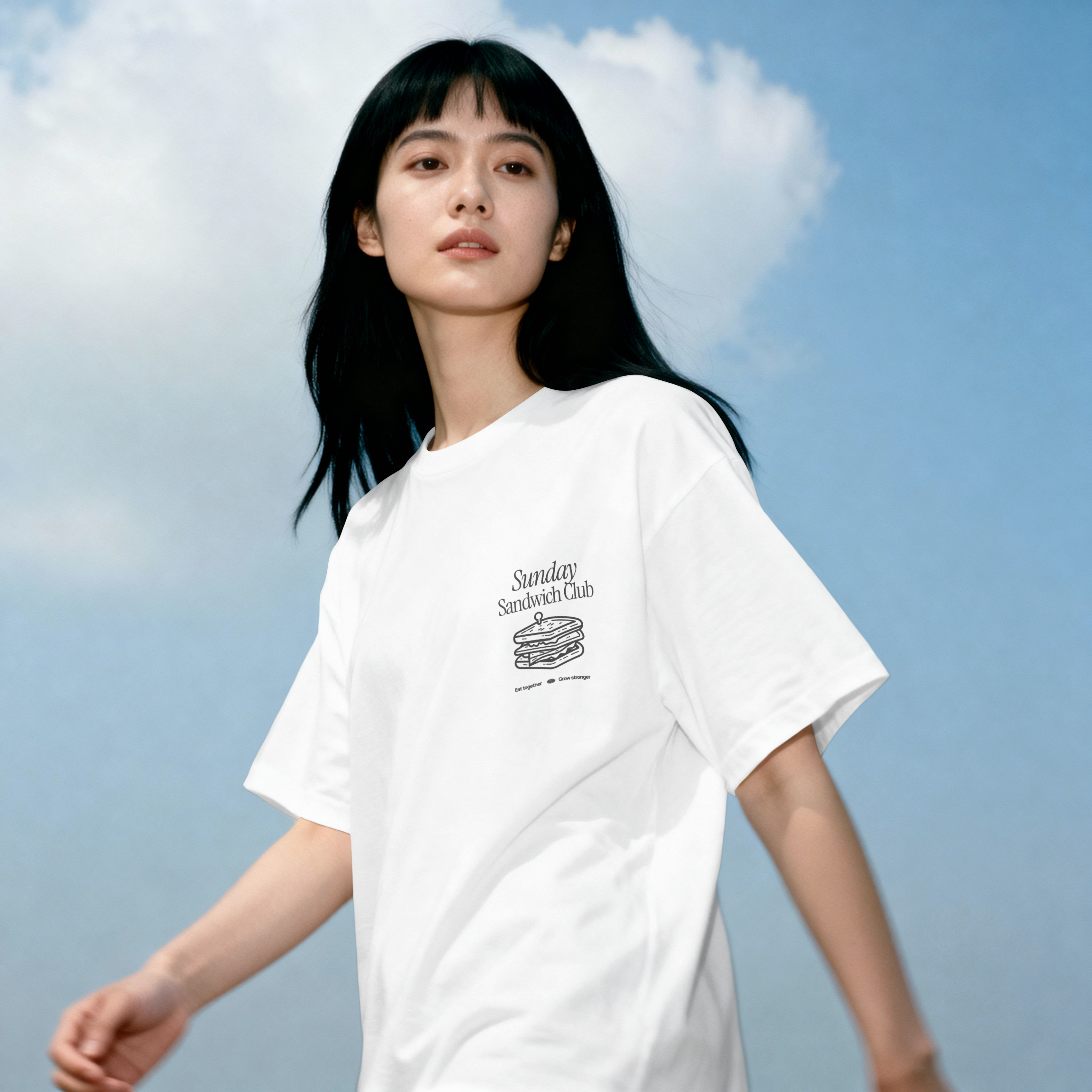 Sunday Sandwich Club || Unisex Terry Oversized Tee