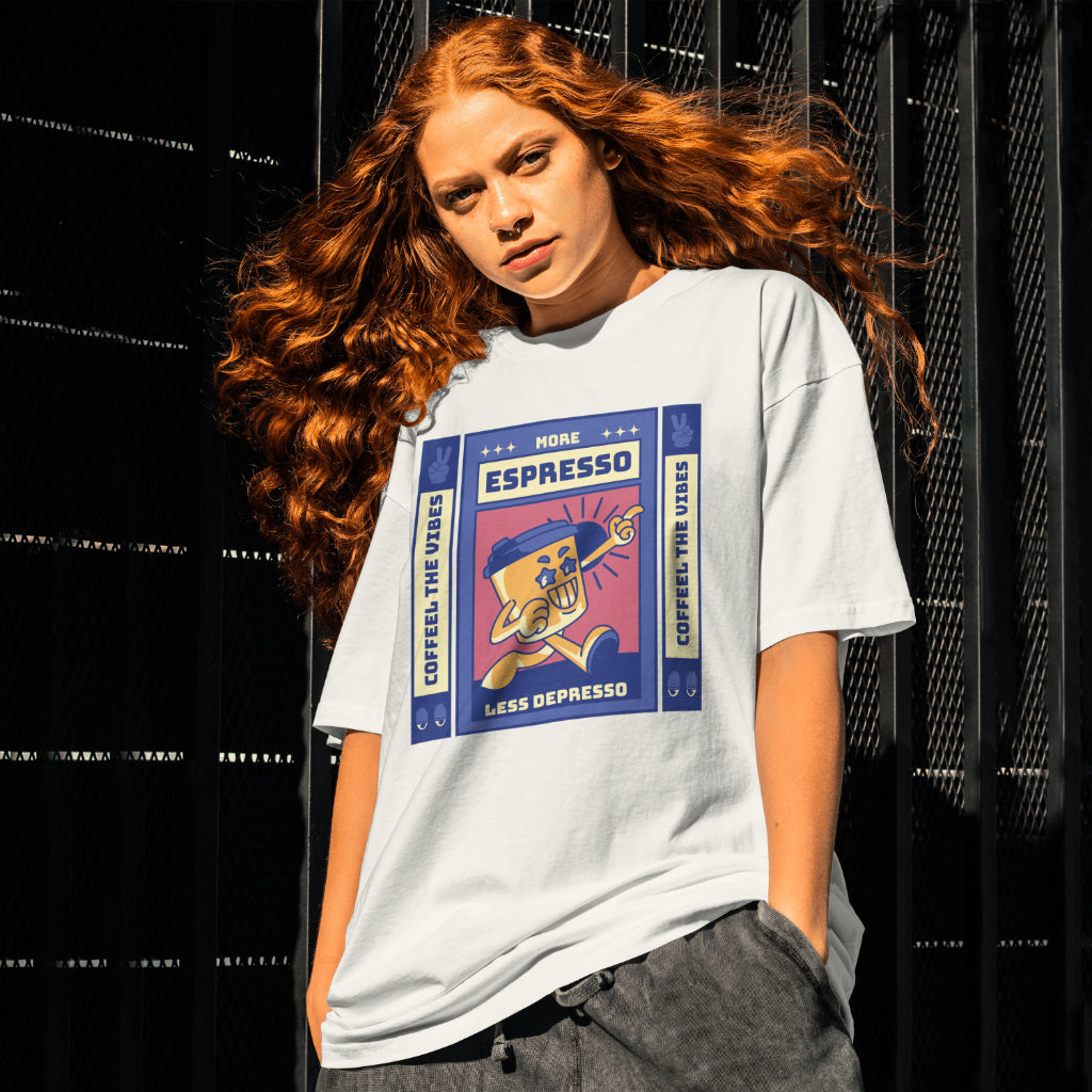 Espresso - Retro mascot || Oversized Tee