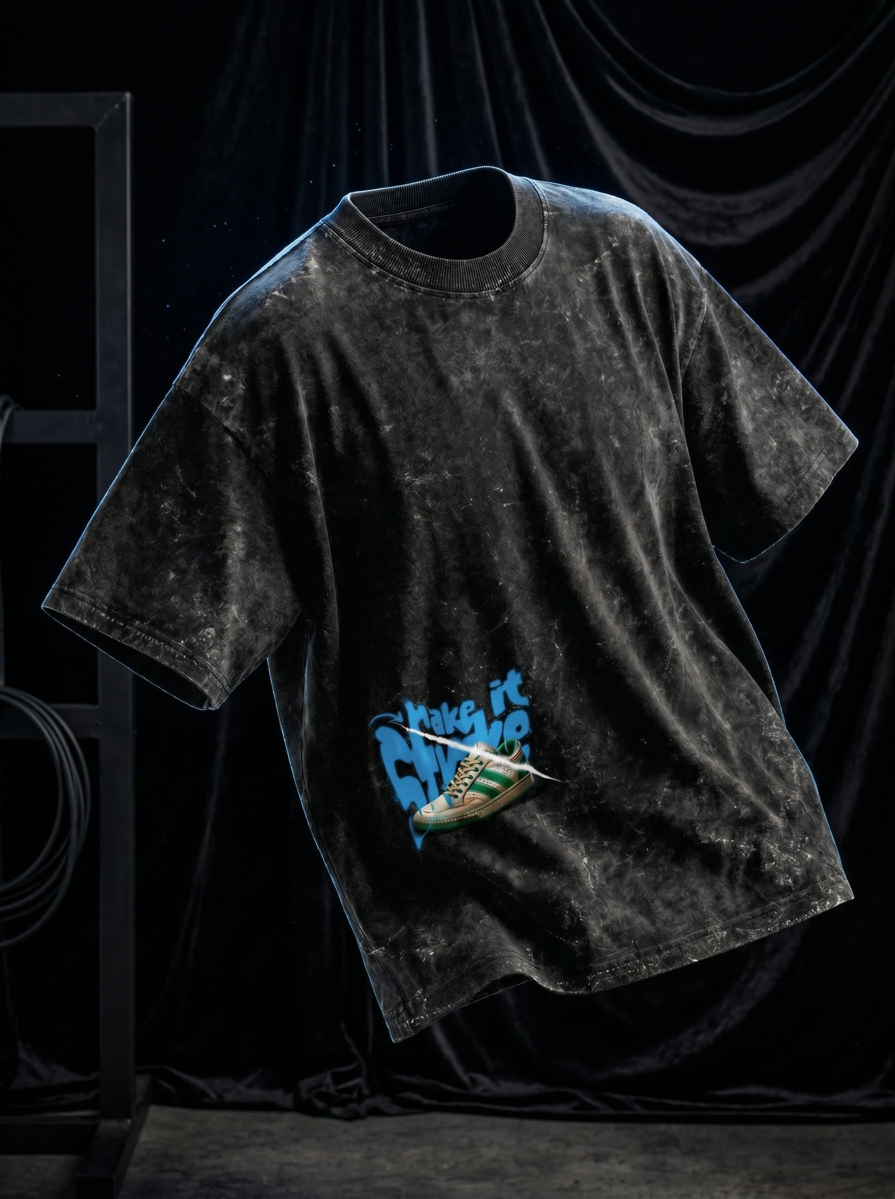Make It Strike || Unisex Acid Washed Oversized Tee