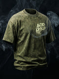 Skull Acid Washed || Unisex Acid Washed Oversized Tee