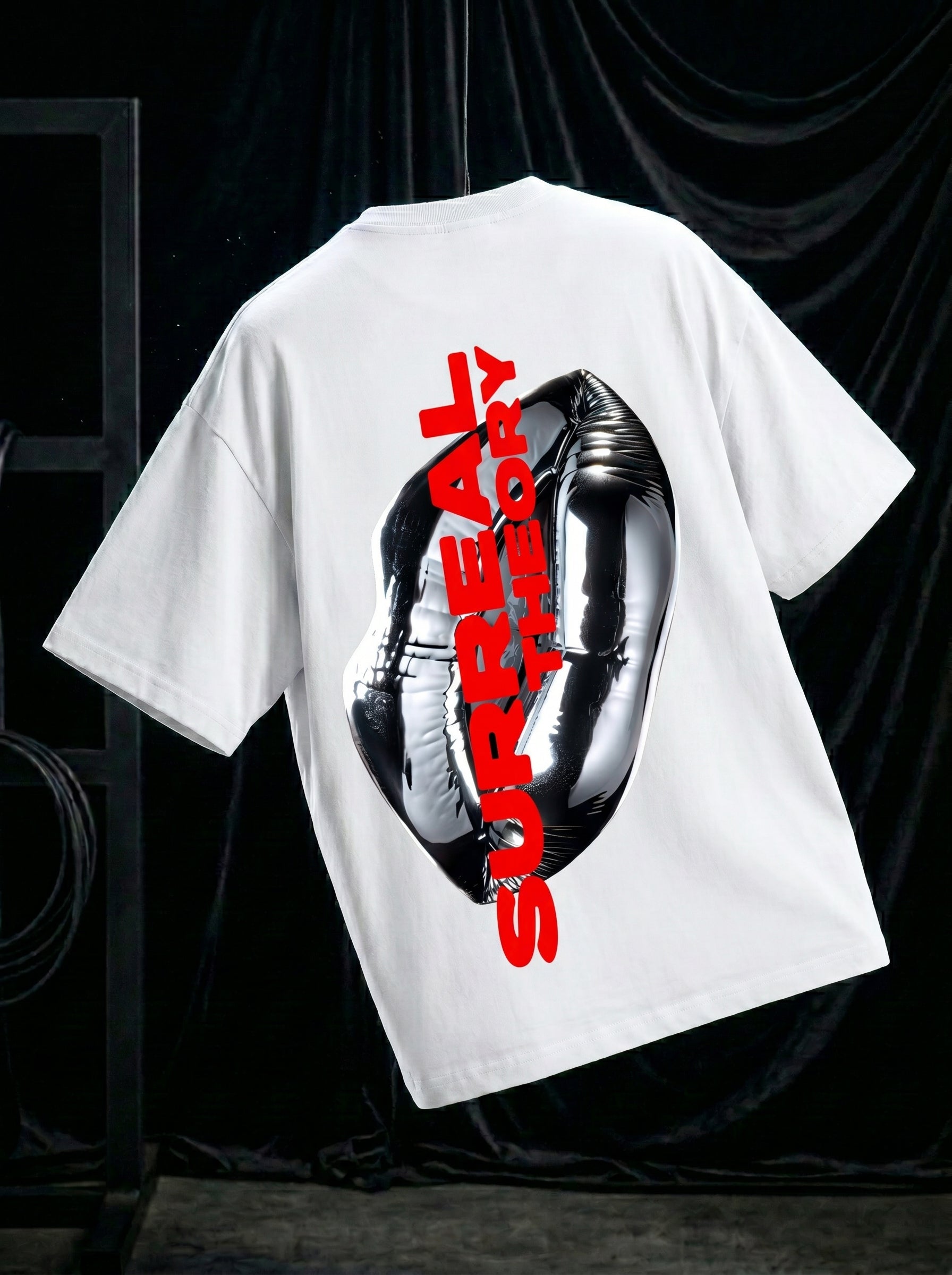 Surreal Lips || Unisex Terry Oversized Tee