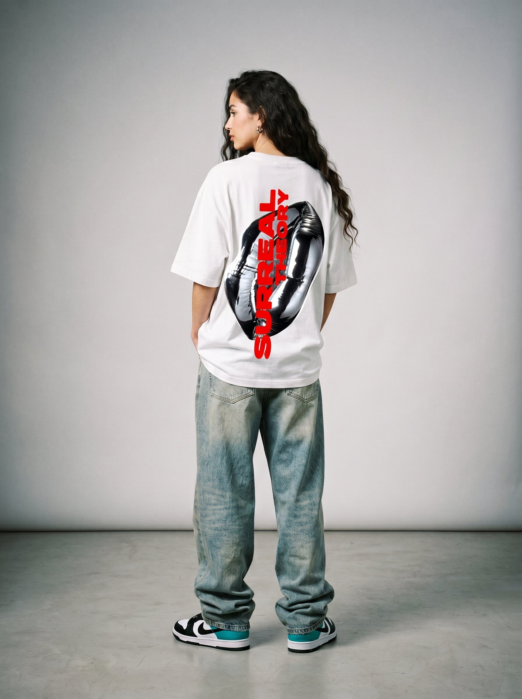 Surreal Lips || Unisex Terry Oversized Tee